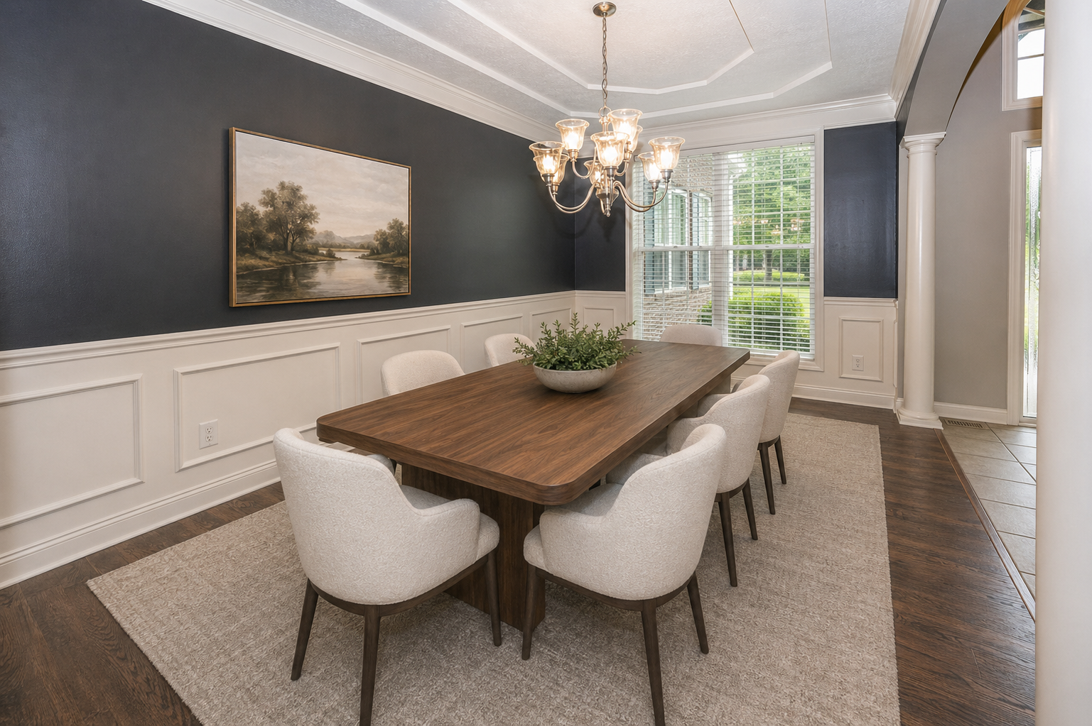 Formal Dining after virtual staging