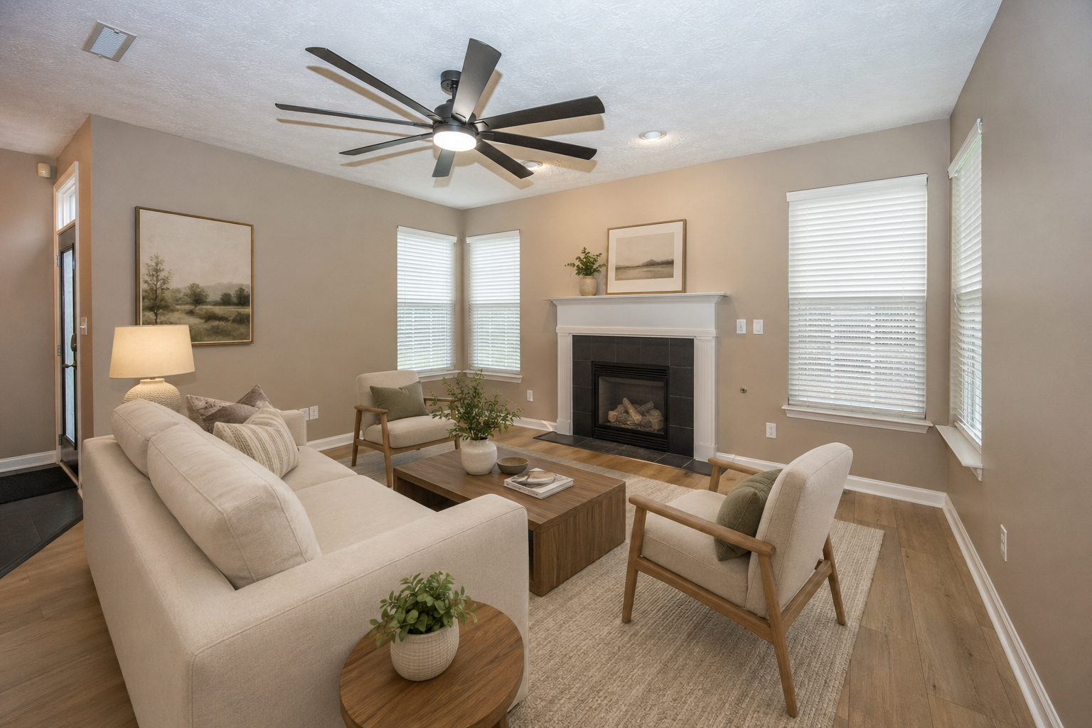 Great Room after virtual staging