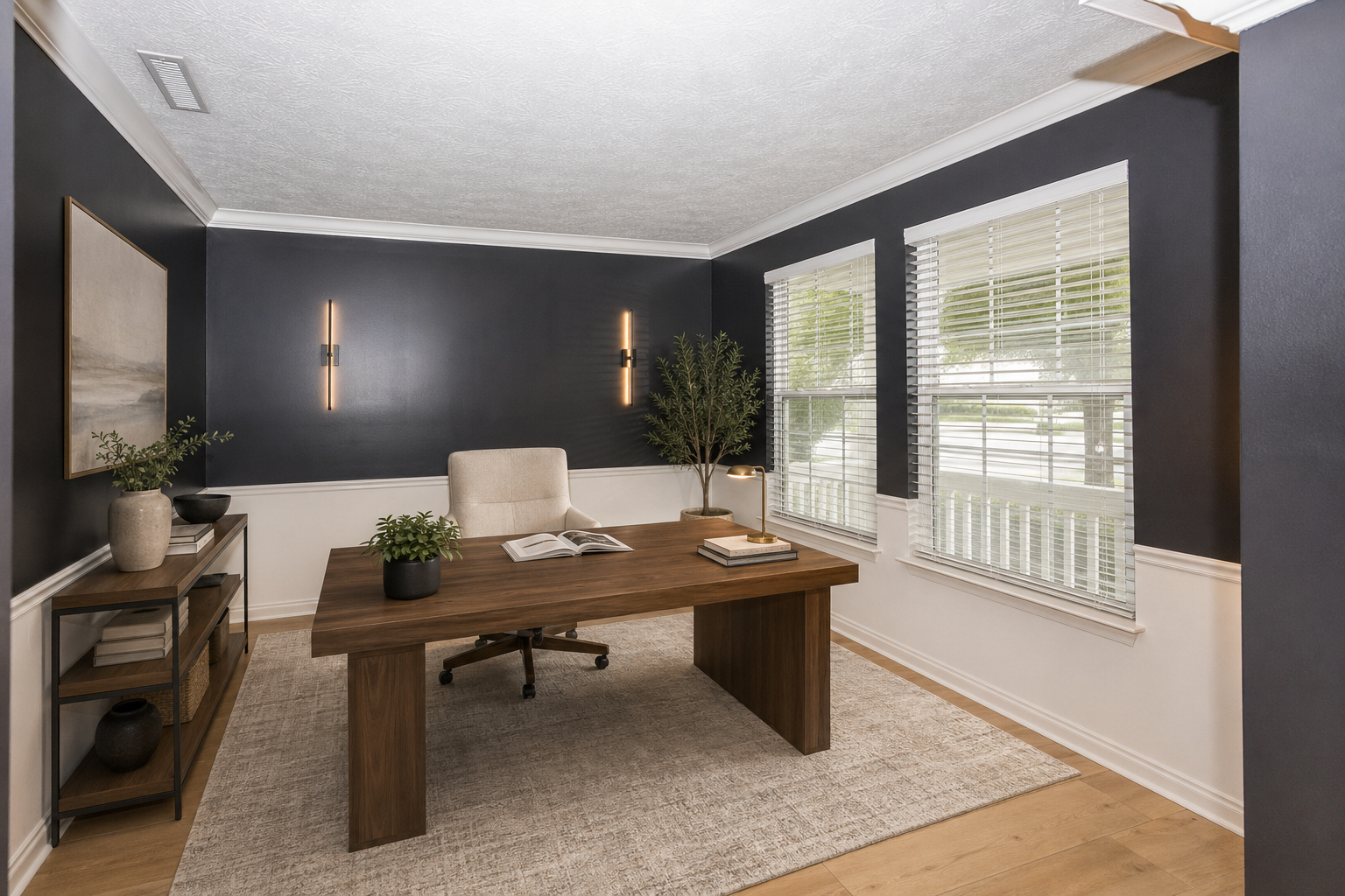Home Office after virtual staging